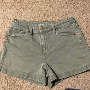 Green Cuffed Universal Thread Shorts